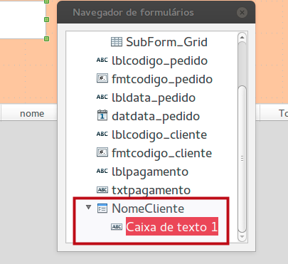 Como Fazer tutorial Agora vamos adicionar uma caixa texto para exibir o nome do cliente. Clique no botão Caixa texto da barra ferramenta Controle formulário e vá para a área edição do formulário.