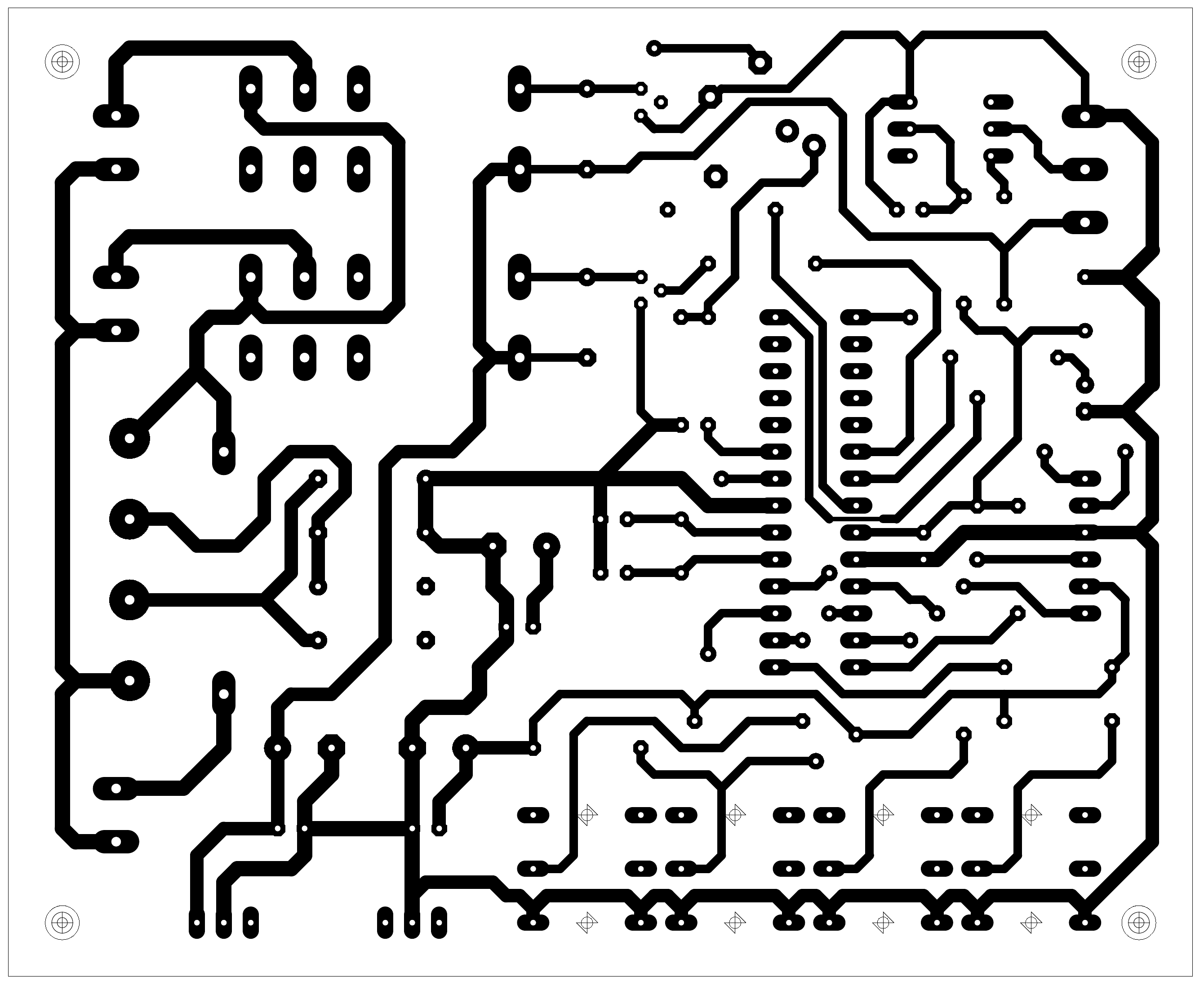 Figura 7: Desenho do circuito impresso - face dos componentes