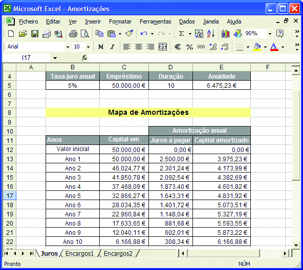 Ferramentas de simulação (capítulo VIII) Um das grandes vantagens do Excel é que permite fazer simulações de forma muito simples e rápida, alterando os valores das variáveis.