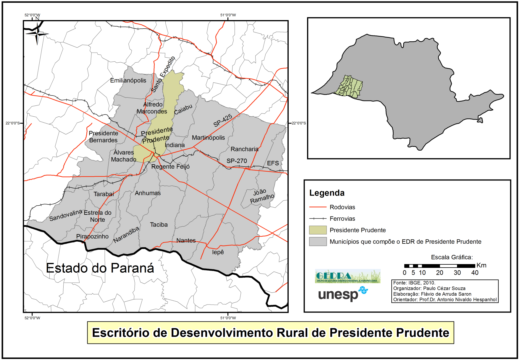 129 Mapa 1 EDR de Presidente Prudente