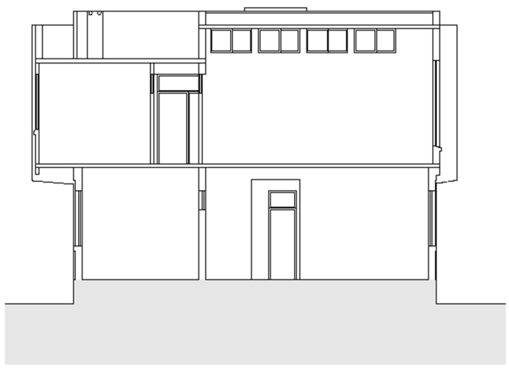 Figura 56 Corte 1 1 Fonte: Arquitecto Érico Veríssimo (1995)