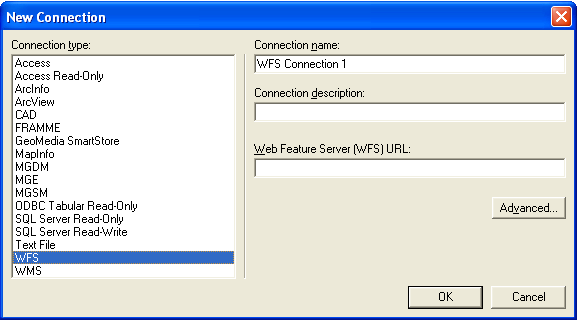 Geomedia, Intergraph Para aceder ao serviço WFS terá de fazer o download da extensão (WFS Data Server) que permite o acesso a este: http://www.intergraph.com/interoperability/downloads.asp.