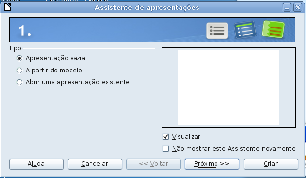 3. Preparando uma apresentação no LibreOffice - Apresentação - 3.