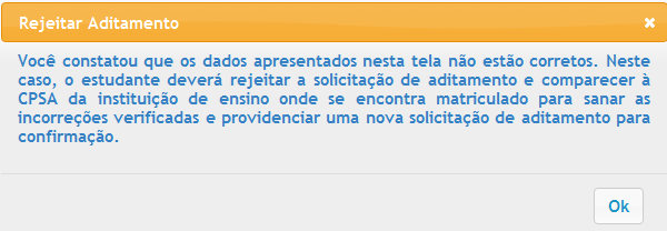 Nesta tela o aluno deverá verificar todos os dados da instituição de ensino em que está matriculado, os termos do financiamento pactuado, os valores da semestralidade (valor da mensalidade vezes 6),