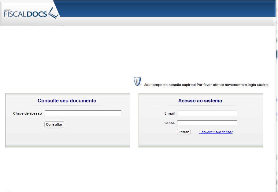 Figura 110 E-mail Retornado pelo FiscalDocs Agora, o sistema esta pronto para uso. O mesmo pode ser acesso pelo endereço app.fiscaldocs.com.br.