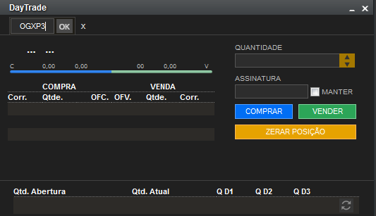 Automaticamente a tela irá carregar o lote padrão. A quantidade poderá ser alterada conforme desejado.