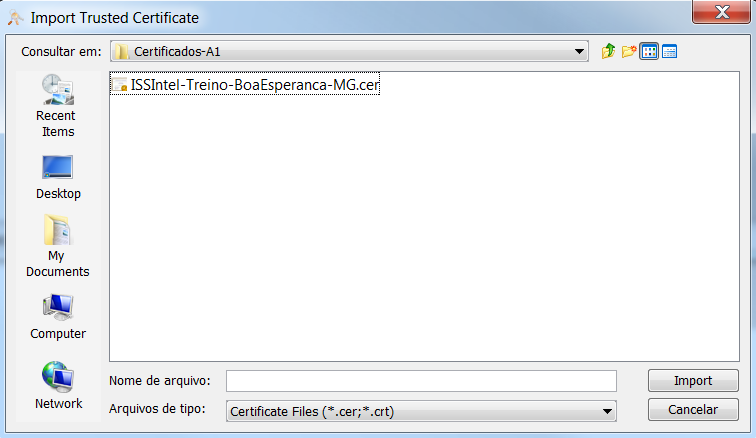 INCLUÍNDO O CERTIFICADO TRUST DA ISS-INTEL.