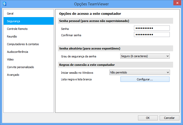 Opções Na caixa de diálogo Configurações de Proxy, você pode configurar o acesso à internet através de um servidor proxy. 13.