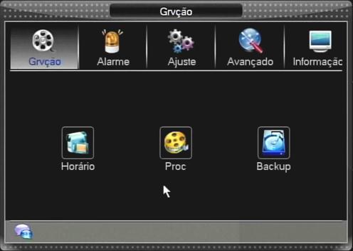 5.1.1 Opções de Menu A fim de modificar/ajustar a configuração do sistema, você precisa entrar no menu do sistema pressionando o botão Menu Principal no menu principal.