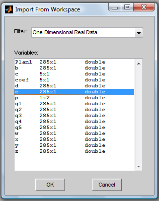 Essa importação é feita em File- Import from Workspace, abrindo assim a seguinte janela: