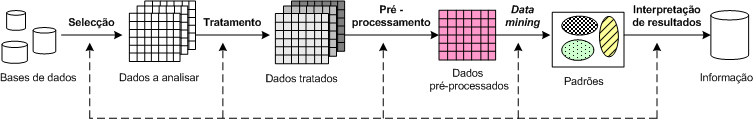 2. Business Intelligence e Customer Relationship Management O processo de DCBD deve iniciar-se com o estudo e compreensão do domínio de aplicação, o que inclui a aquisição de informação relevante