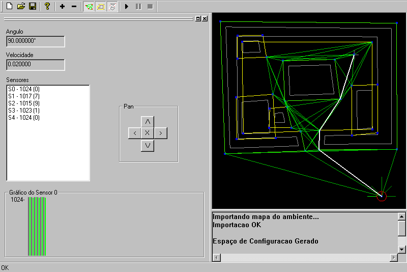 Sensores e Atuadores: Simulação SIMROB2D Robótica Autônoma Controle Deliberativo Referência: Farlei Heinen (Orientador: