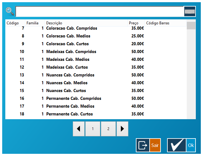 o Os demonstrativos foram cuidadosamente analisados e já dispõe das Famílias e Artigos mais utilizados no setor.