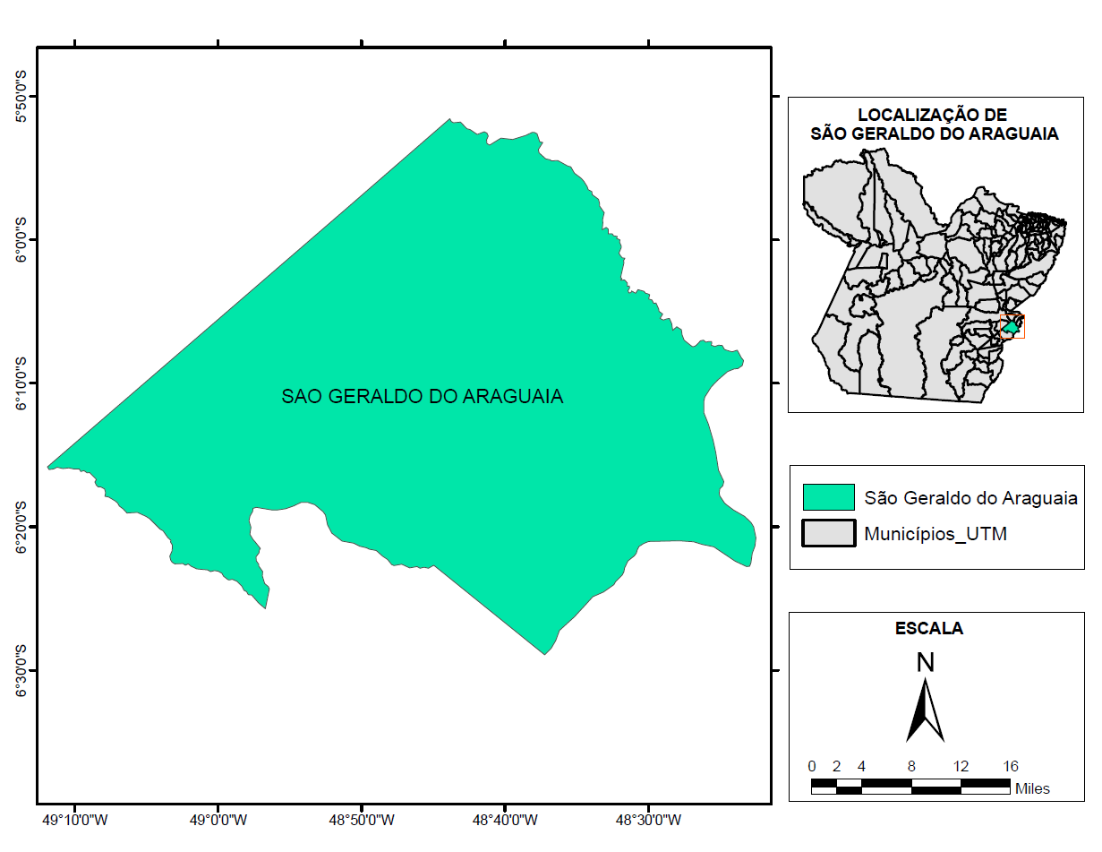 2. Metodologia 2.1 Área de Estudo O município de São Geraldo do Araguaia pertence à Mesorregião Sudeste Paraense e à Microrregião de Redenção.