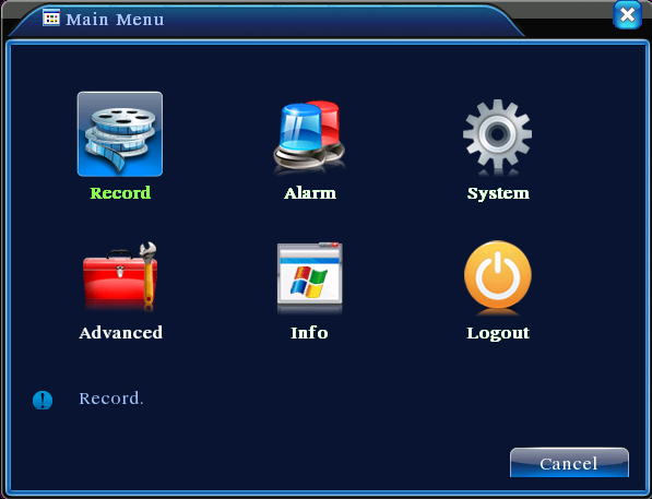 Figura 3.3 Menu principal 3.5.