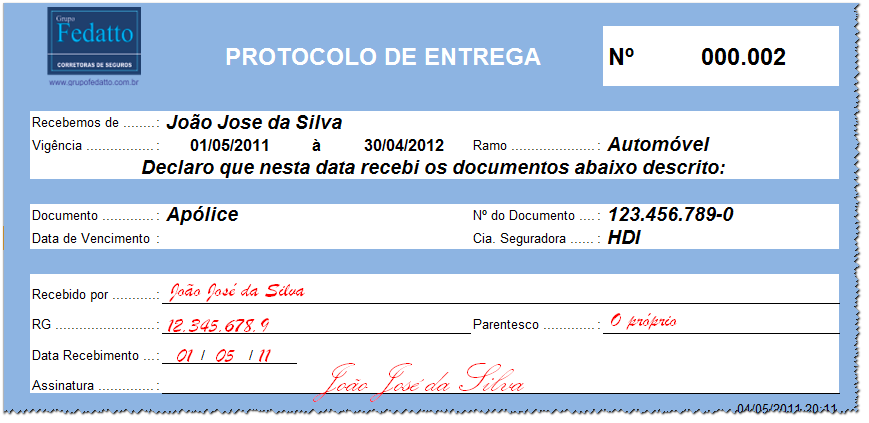 REMESSA DE DOCUMENTOS O envio de documentos tanto para as Cias. Seguradoras como para os segurados devem ser tratados de forma pessoal e caso a caso.