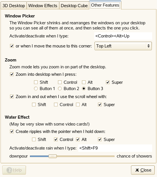 Use a barra deslizante na parte inferior da janela com guias para especificar quanto tempo (em milissegundos) levará para girar o cubo depois que você encostar a janela ou o ponteiro do mouse na