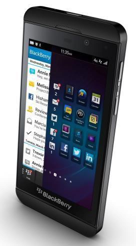SMARTPHONE 4G Blackberry Z10 Rede: 4G Tela: 4.2 HD e zoom digital Micro SIM Formato: Touch Processador: Dual Core 1.
