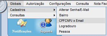 A mensagem constante na Caixa de Entrada do e-mail trará o nome do município onde foi realizada a emissão, o texto cadastrado pelo prestador de serviço emissor da NFS-e nas configurações de cabeçalho