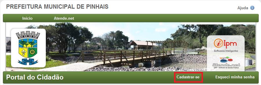6 2. Acesso a Ferramenta NFS-e (Pinhais / PR) A partir do site do município de Pinhais, www.pinhais.pr.