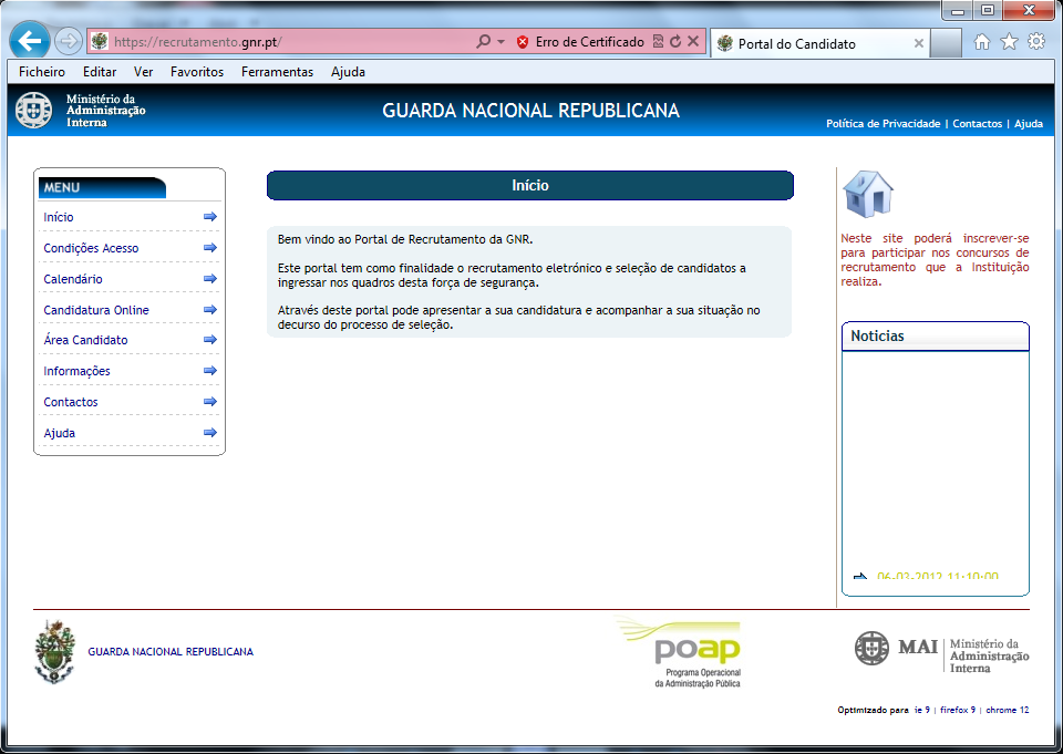 Internet Explorer https://recrutamento.gnr.