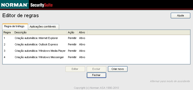 Personal Firewall Ferramentas de Perito 4. É um aplicativo de servidor? Determine se esse é ou não um aplicativo do servidor.