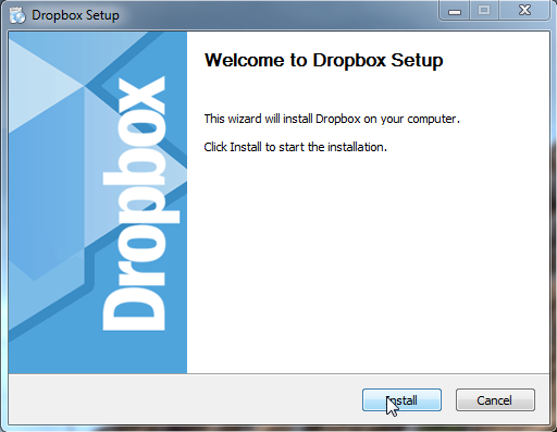 3 Tutorial de instalação e partilha de ficheiros no Dropbox Instalação do Dropbox A instalação do Dropbox é similar a qualquer outro programa de hoje em dia.