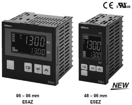 Controladores de Temperatura Digitais E5AZ/E5EZ (96x96 mm e 48x96 mm) Os Controladores de Temperatura para Finalidades Gerais Campeões de Vendas Agora Estão Ainda Melhores.