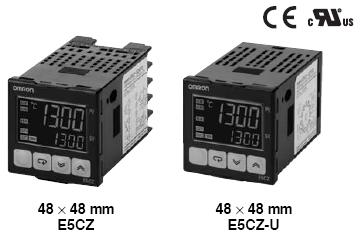 Controladores de Temperatura Digitais E5CZ/E5CZ-U (48x48 mm) O Controlador de Temperatura de 48x48- mm para Fins Gerais Campeão de Vendas Está Ainda Melhor.