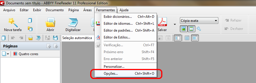 PÁGINA 32 Utilizando o ABBY FineReader.