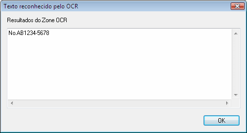 Capítulo 2 5 Clique e arraste para selecionar a área do Zone OCR. Configurações avançadas do Zone OCR As configurações avançadas do Zone OCR podem ser especificadas pelo menu [Zone OCR] [Avançado].