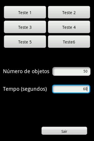 Capítulo 4 Resultados Neste capítulo serão apresentados os testes realizados e os resultados obtidos para cada uma das versões de Android analisadas, a v2.3.4 e a v4.0.4. Para cada uma das versões do Android selecionadas foram executados os seis testes, com 10 repetições cada, totalizando 60 testes por versão.