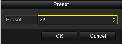 Utilize o botão direcional para guiar a câmera para o local onde você deseja configurar o pré-ajuste. 3. Clique no ícone circular antes de Save Preset (Salvar pré-ajuste). 4.
