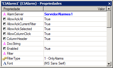 Aba Geral 3. A mesma configuração pode ser feita através da lista de propriedades.