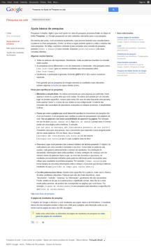 Ajuda São os textos que explicam como o mecanismo de busca funciona. É recomendado apenas para os sistemas mais complexos www.google.com.br (novembro/11) 10 Recomendações para o projeto da Interface Ofereça suporte aos diferentes modos de busca.