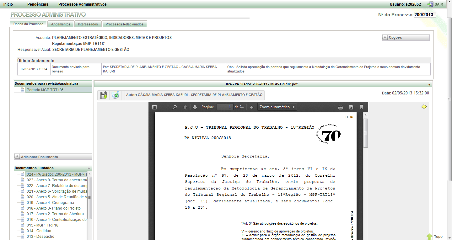 - Para leitura: nesta pasta ficam armazenados os comunicados enviados. Todos eles terão a opção marcar como lido. Se essa opção for escolhida, o comunicado deixará a caixa de pendências.