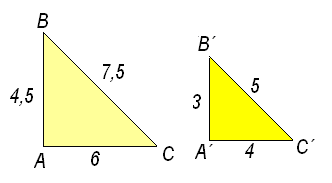 (veja quadro) SEMELHANÇA DE POLÍGONOS Dois polígonos são semelhantes se eles satisfazem duas condições: a) seus lados correspondentes precisam ser proporcionais; b) seus ângulos correspondentes