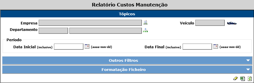 6. RELATÓRIOS 6.1 Processos em curso Para consultar os processos de manutenção em curso dos veículos pode aceder ao Menu Relatórios> Processos> Manutenção.