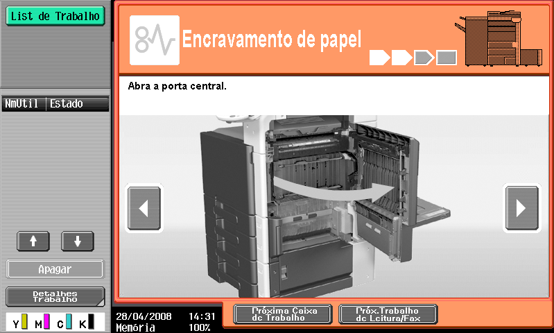 1 Função Orientação 1.12 Leva-o ao passo seguinte. Leva-o ao passo anterior.