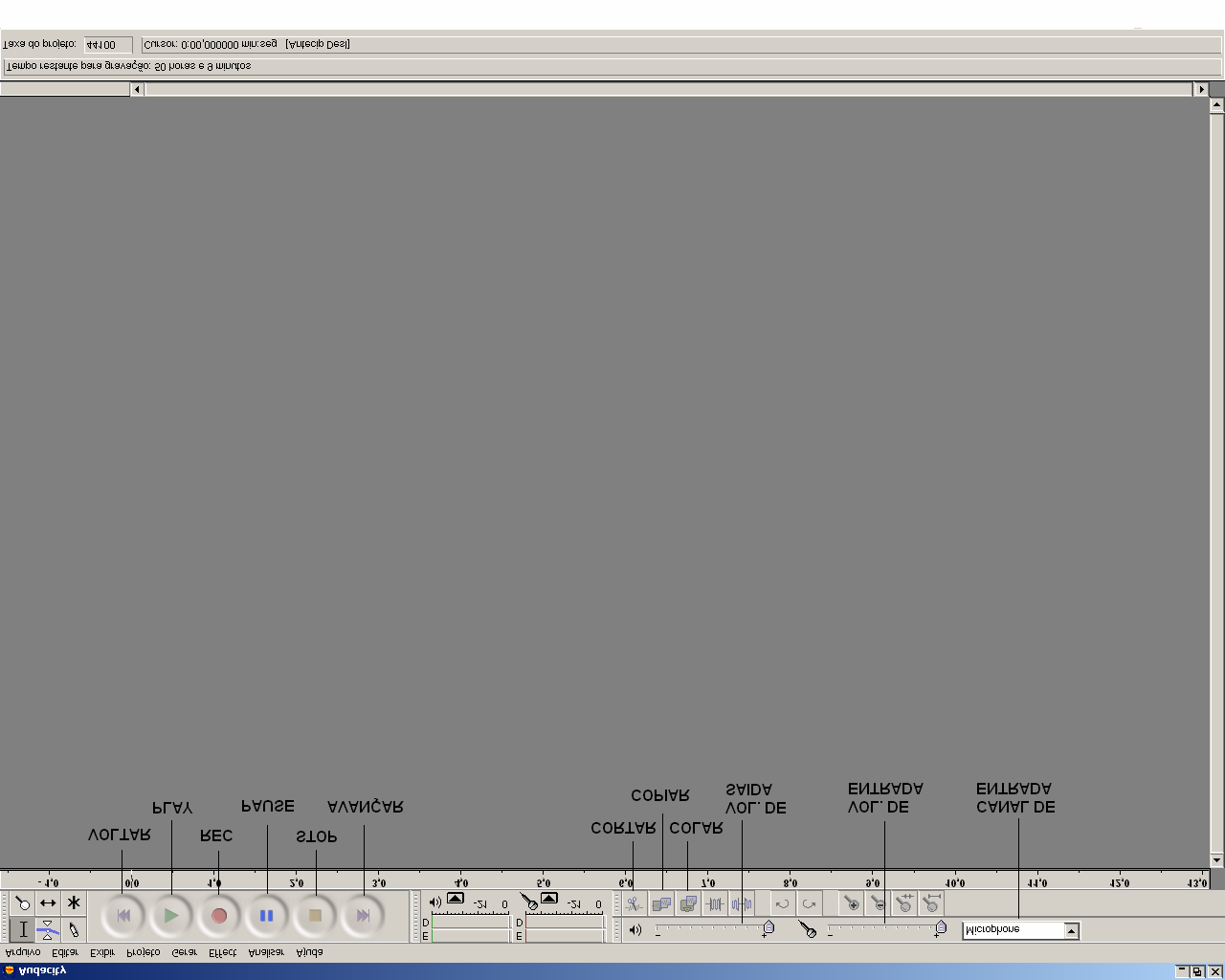 Sobre o Software Livre O Audacity é um software livre, desenvolvido por um grupo de voluntários e distribuído nos termos da licença GNU General Public License (GPL).