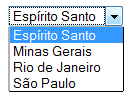 4.0 Formulários em HTML Tag <select> Tipo