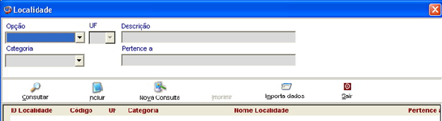 Tabelas MS DATASUS localidade cadastrada (por ex: rua X pertence ao bairro Y). CEP Digitar o número do CEP da localidade cadastrada.