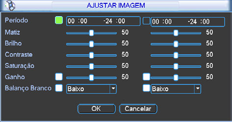 Menu auxiliar No painel frontal, pressione o botão Fn ou pressione a tecla Fn no controle remoto. Ajustar imagem No menu auxiliar clique em Ajustar Imagem.