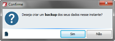 29 Ajuda do Hábil Pessoal + Veículos Para realizar um backup do banco de dados, clique no botão Realizar Backup, preencha o campo Destino (ou clique no botão para localizar um diretório de destino) e