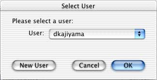 Realização de operações de HotSync por infravermelho 4. Na caixa de diálogo Select User, selecione o nome de usuário usado durante a instalação do Software Palm Desktop e clique em OK.