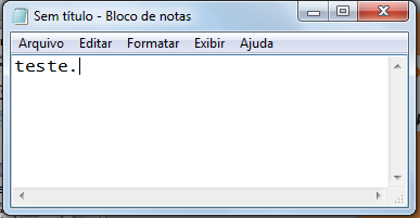 BLOCO DE NOTAS Aplicativo de edição de textos (não oferece nenhum recurso de formatação) usado para criar ou modificar arquivos de