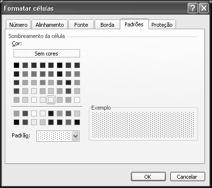 Para que as linhas e colunas saiam na folha é preciso colocar as bordas, e para tiro é necessário que as células que usarão as bordas estejam selecionadas. Predefinições seleciona.