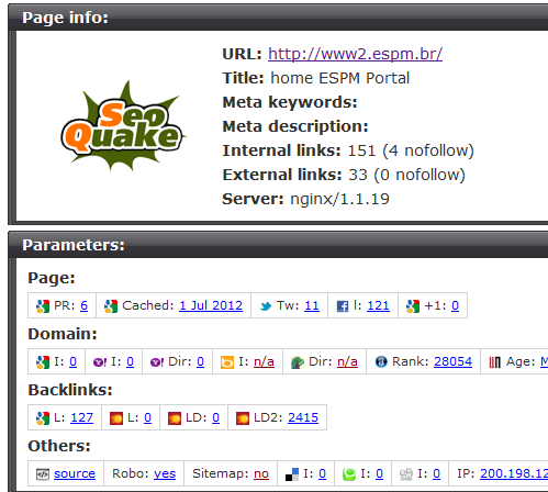 PageRank Como