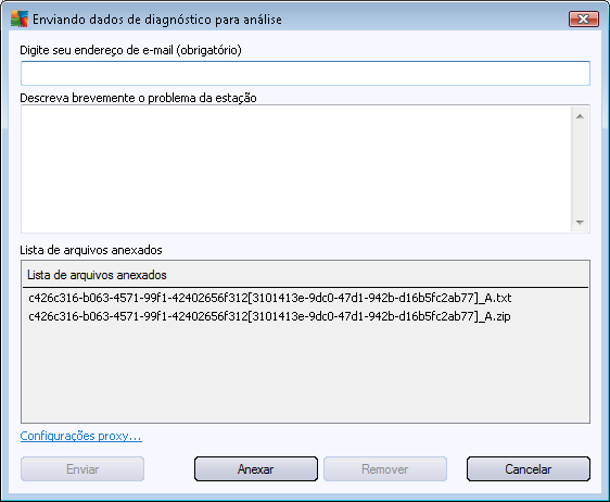 Digite seu endereço de email e descreva brevemente seu problema com a estação no campo seguinte.