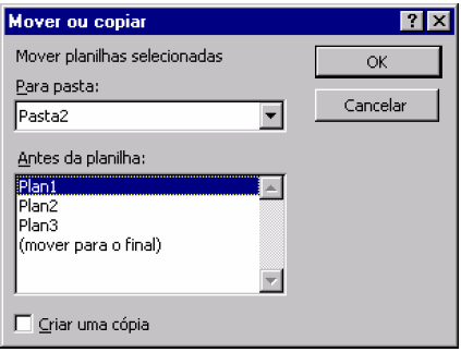 com o botão direito do mouse na guia da planilha e selecione a opção Mover ou copiar.